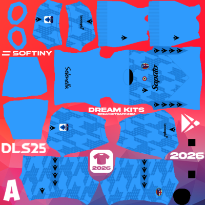 Kit GK Away Bologna FC 2025-2026 Dream League Soccer / DLS 2025