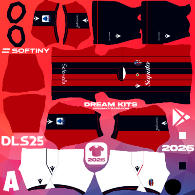 Kit / Uniforme Local Bologna FC 2025-2026 Dream League Soccer / DLS 2025