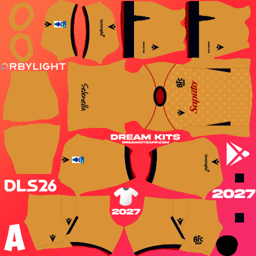 Kit / Équipement Troisième Bologna FC 2026-2027 Dream League Soccer / DLS 2026 512x512 PNG