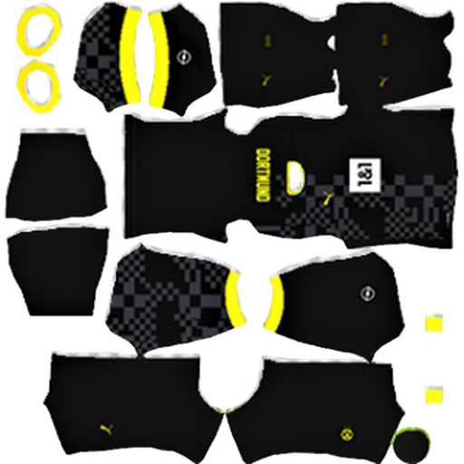 Kit / Uniforme Visitante Borussia Dortmund 2022-2023 Dream League Soccer 2025