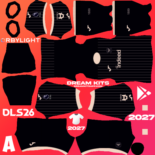 Kit / Uniforme Visita Brentford FC 2026-2027 Dream League Soccer / DLS 2026 512x512 PNG