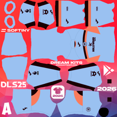Kit / Equipamento Terceiro Brentford FC 2025-2026 Dream League Soccer / DLS 2025