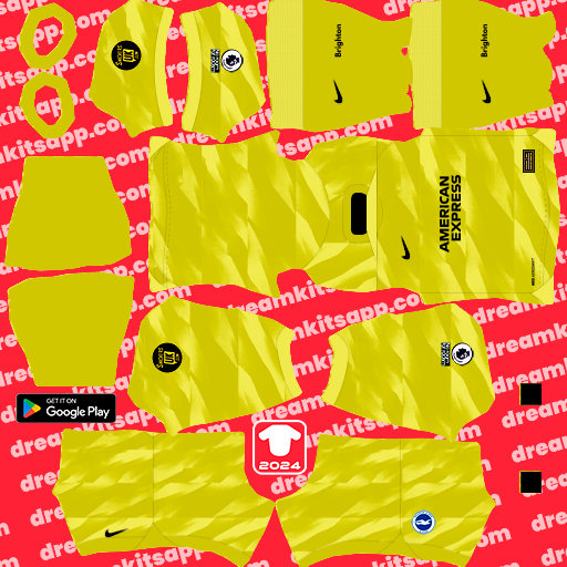 Kit / Uniforme POR Local Brighton Football Club 2023-2024 Dream League Soccer 2025