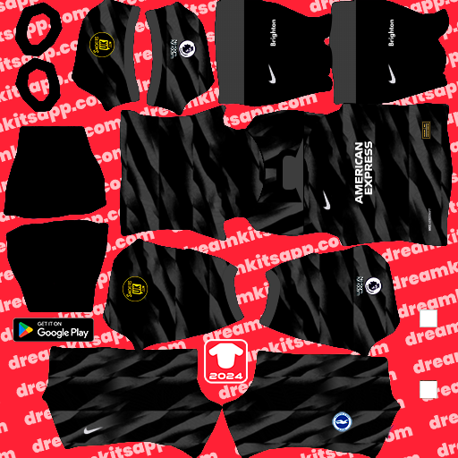 Kit / Uniforme POR Tercero Brighton Football Club 2023-2024 Dream League Soccer 2025