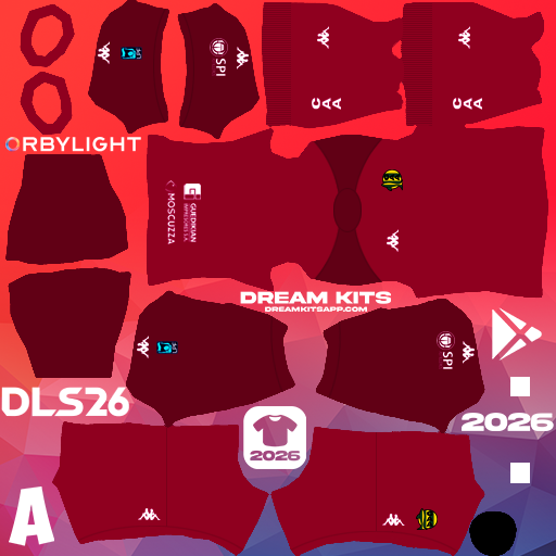Kit / Uniforme Portero Tercero CA Aldosivi 2026 Dream League Soccer / DLS 2026 512x512 PNG
