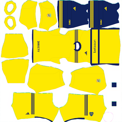 Kit / Uniforme Visitante CA Boca Juniors 2023 Dream League Soccer 2024