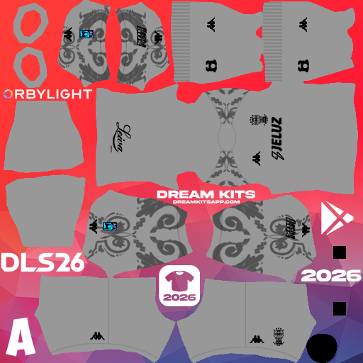 Kit / Uniforme Portero Tercero CA Huracán 2026 Dream League Soccer / DLS 2026 512x512 PNG