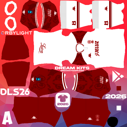 Kit / Uniforme Local CA Huracán 2026 Dream League Soccer / DLS 2026 512x512 PNG