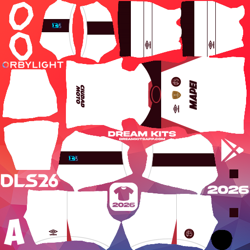 Kit Away CA Lanús 2026 Dream League Soccer / DLS 2026 512x512 PNG