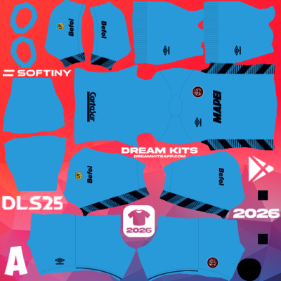 Kit / Équipement GB Extérieur CA Lanús 2025 Dream League Soccer / DLS 2025 512x512 PNG