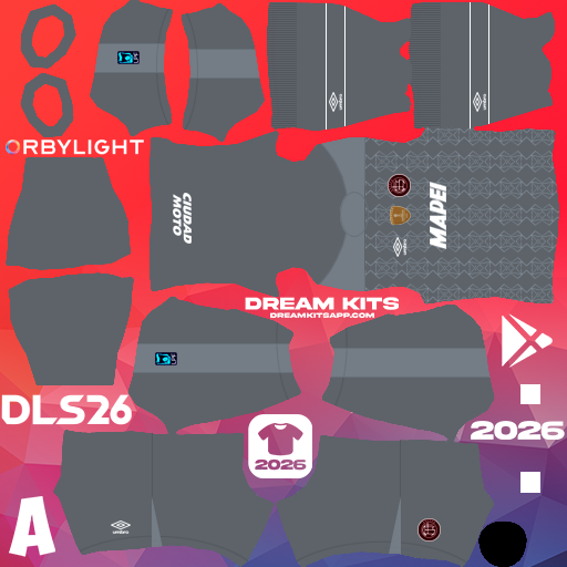 Kit Goalkeeper Home CA Lanús 2026 Dream League Soccer / DLS 2026 512x512 PNG