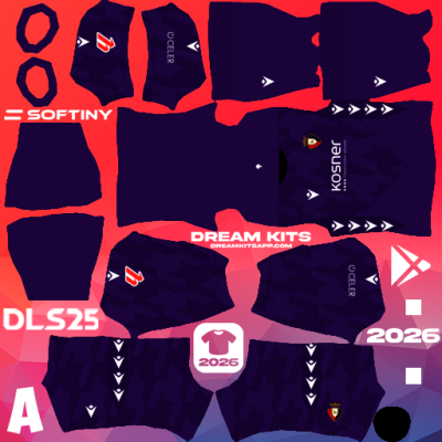 Kit / Équipement GB Domicile CA Osasuna 2025-2026 Dream League Soccer / DLS 2025