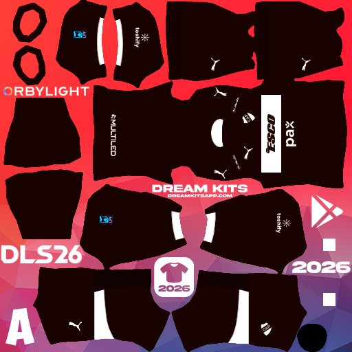 Kit / Uniforme Visita CA Platense 2026 Dream League Soccer / DLS 2026 512x512 PNG