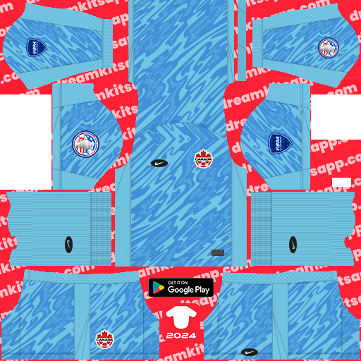 Canadá GK Third kit 2024 Dream League Soccer 2019 / FTS