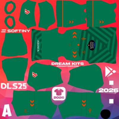 Kit GK Away Celta de Vigo 2025-2026 Dream League Soccer / DLS 2025