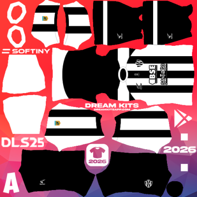 Kit Home Central Córdoba 2025 Dream League Soccer / DLS 2025