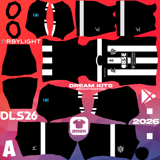 Kit / Équipement Domicile Central Córdoba 2026 Dream League Soccer / DLS 2026 512x512 PNG