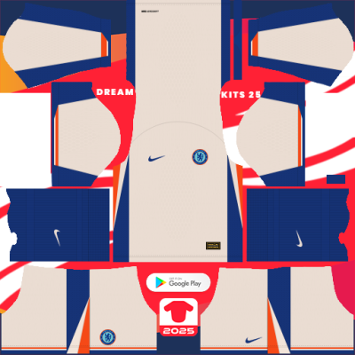 Kit / Équipement Extérieur Chelsea 2024-2025 Dream League Soccer 2019 / FTS