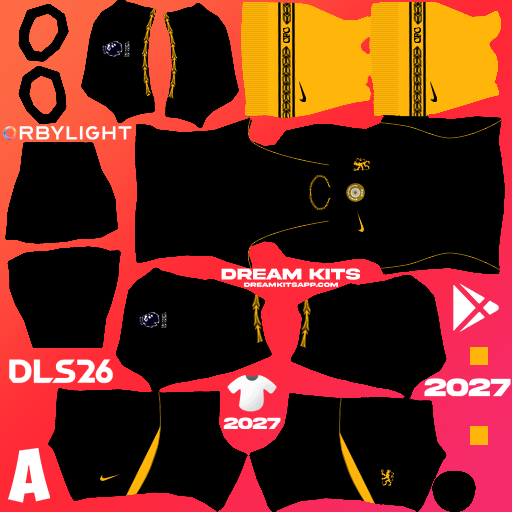 Kit / Uniforme Visita Chelsea 2026-2027 Dream League Soccer / DLS 2026 512x512 PNG