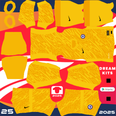 Kit / Équipement GB Extérieur Chelsea 2024-2025 Dream League Soccer 2025