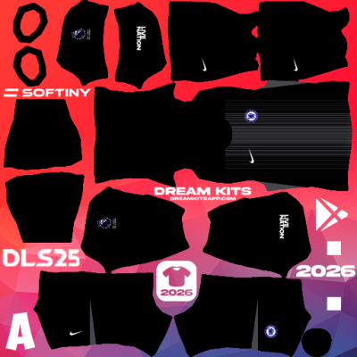 Kit / Uniforme POR Local Chelsea 2025-2026 Dream League Soccer / DLS 2025