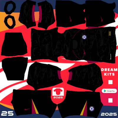 Kit / Équipement Troisième Chelsea 2024-2025 Dream League Soccer 2025