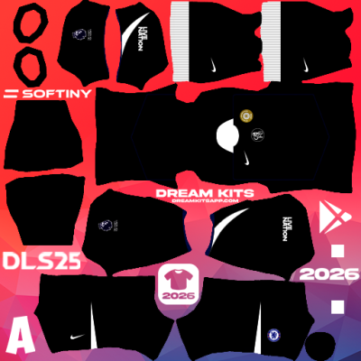 Kit Third Chelsea 2025-2026 Dream League Soccer / DLS 2025 512x512 PNG