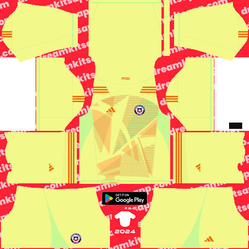 Chile GK Away kit 2024 Dream League Soccer 2019 / FTS