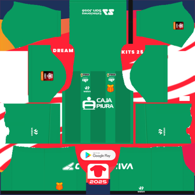 Kit GK Home Club Atlético Grau 2025 Dream League Soccer 2019 DLS / FTS