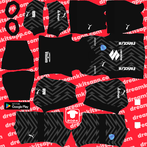 Club Bolívar GK Away kit 2024 Dream League Soccer 2025