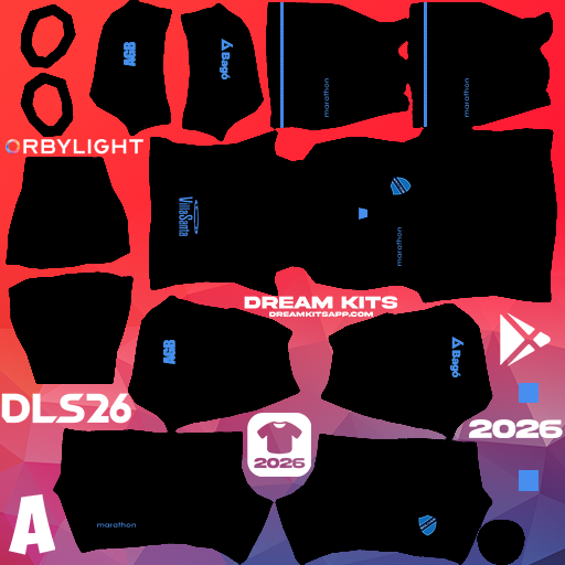 Kit Goalkeeper Home Club Bolívar 2026 Dream League Soccer / DLS 2026 512x512 PNG