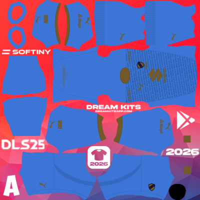 Kit Home Club Bolívar 2025 Dream League Soccer / DLS 2025