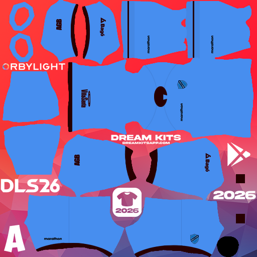 Kit Home Club Bolívar 2026 Dream League Soccer / DLS 2026 512x512 PNG