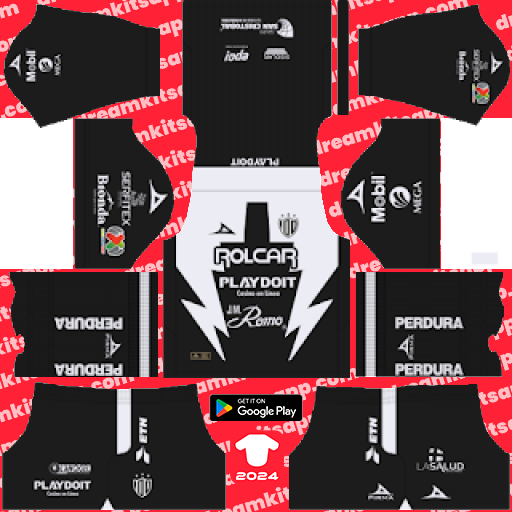 Club Necaxa Away kit 2023-2024 Dream League Soccer 2019 / FTS