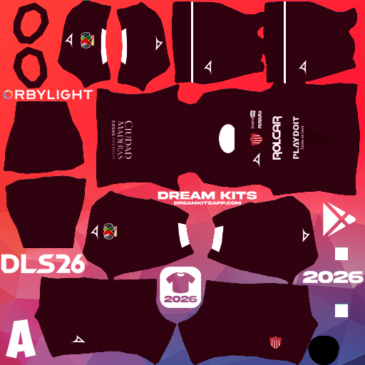 Kit / Équipement Troisième Club Necaxa 2025-2026 Dream League Soccer / DLS 2026 512x512 PNG