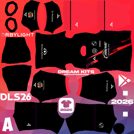 Kit / Uniforme Visita Club Puebla 2025-2026 Dream League Soccer / DLS 2026 512x512 PNG