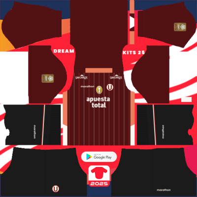 Kit Away Club Universitario 2025 Dream League Soccer 2019 / FTS