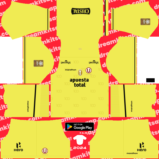 Club Universitario GK Away kit 2024 Dream League Soccer 2019 / FTS