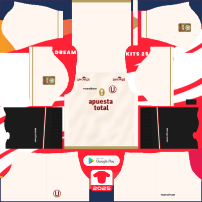 Kit Home Club Universitario 2025 Dream League Soccer 2019 / FTS