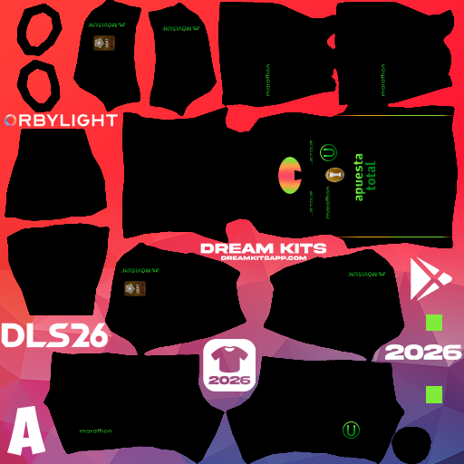 Kit / Equipamento Terceiro Club Universitario 2026 Dream League Soccer / DLS 2026 512x512 PNG