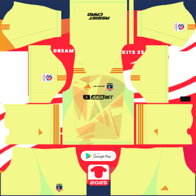 Kit GK Home Colo Colo 2025 Dream League Soccer 2019 / FTS