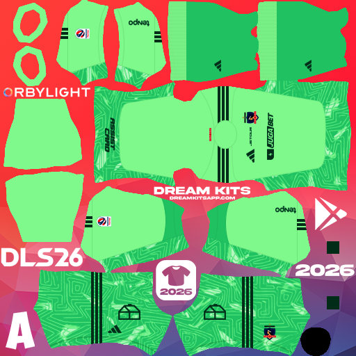Kit / Uniforme Portero Tercero Colo Colo 2026 Dream League Soccer / DLS 2026 512x512 PNG