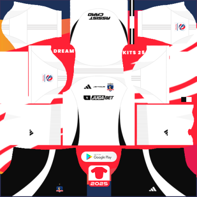 Kit Home Colo Colo 2025 Dream League Soccer 2019 / FTS