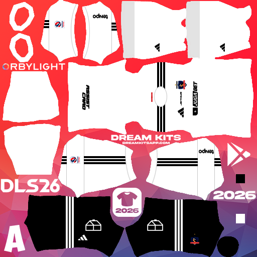 Kit / Uniforme Local Colo Colo 2026 Dream League Soccer / DLS 2026 512x512 PNG