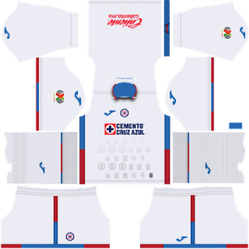 Cruz Azul Away kit 2022-2023 Dream League Soccer 2019 / FTS