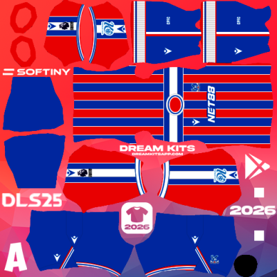 Kit / Uniforme Local Crystal Palace 2025-2026 Dream League Soccer / DLS 2025