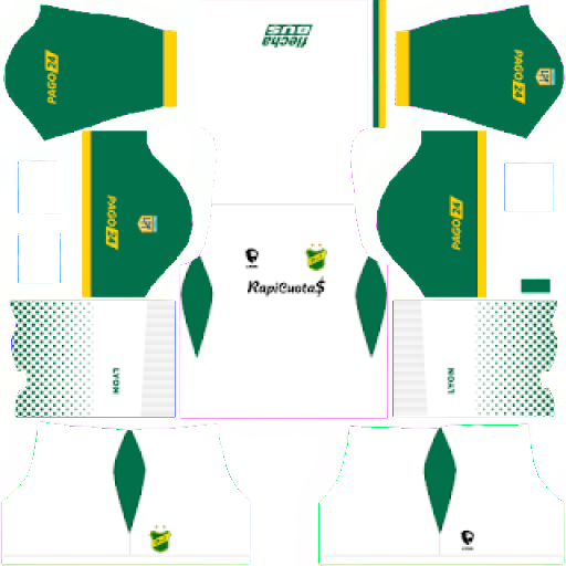 Kit / Uniforme Tercero Defensa y Justicia 2023 Dream League Soccer 2019 / FTS