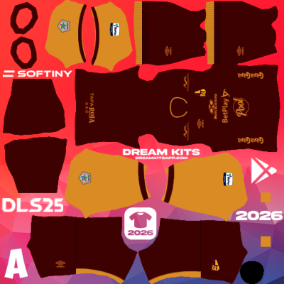 Kit Home Deportes Tolima 2025 Dream League Soccer / DLS 2025