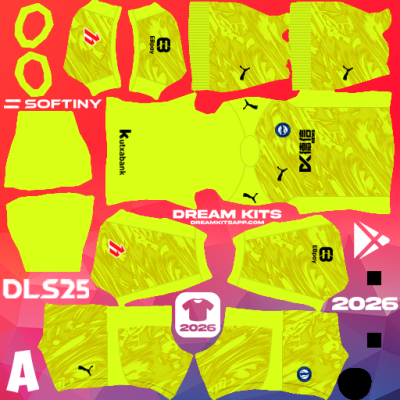 Kit GK Third Deportivo Alavés 2025-2026 Dream League Soccer / DLS 2025