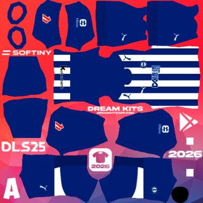 Kit Home Deportivo Alavés 2025-2026 Dream League Soccer / DLS 2025